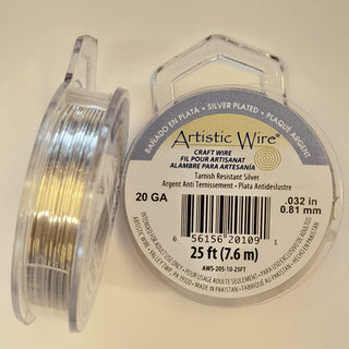 Artistic Wire - 20 Gauge Silver (Silver Plated)