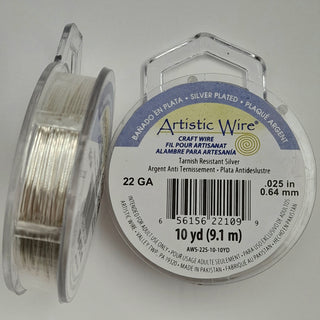 Artistic Wire - 22 Gauge Silver (Silver Plated)
