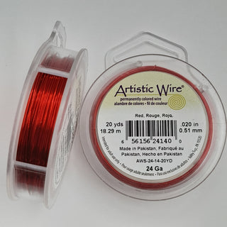 Artistic Wire - 24 Gauge Red