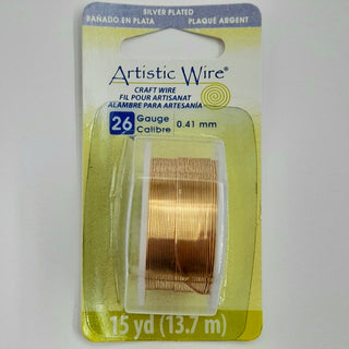 Artistic Wire - 26 Gauge Gold (Silver Plated)