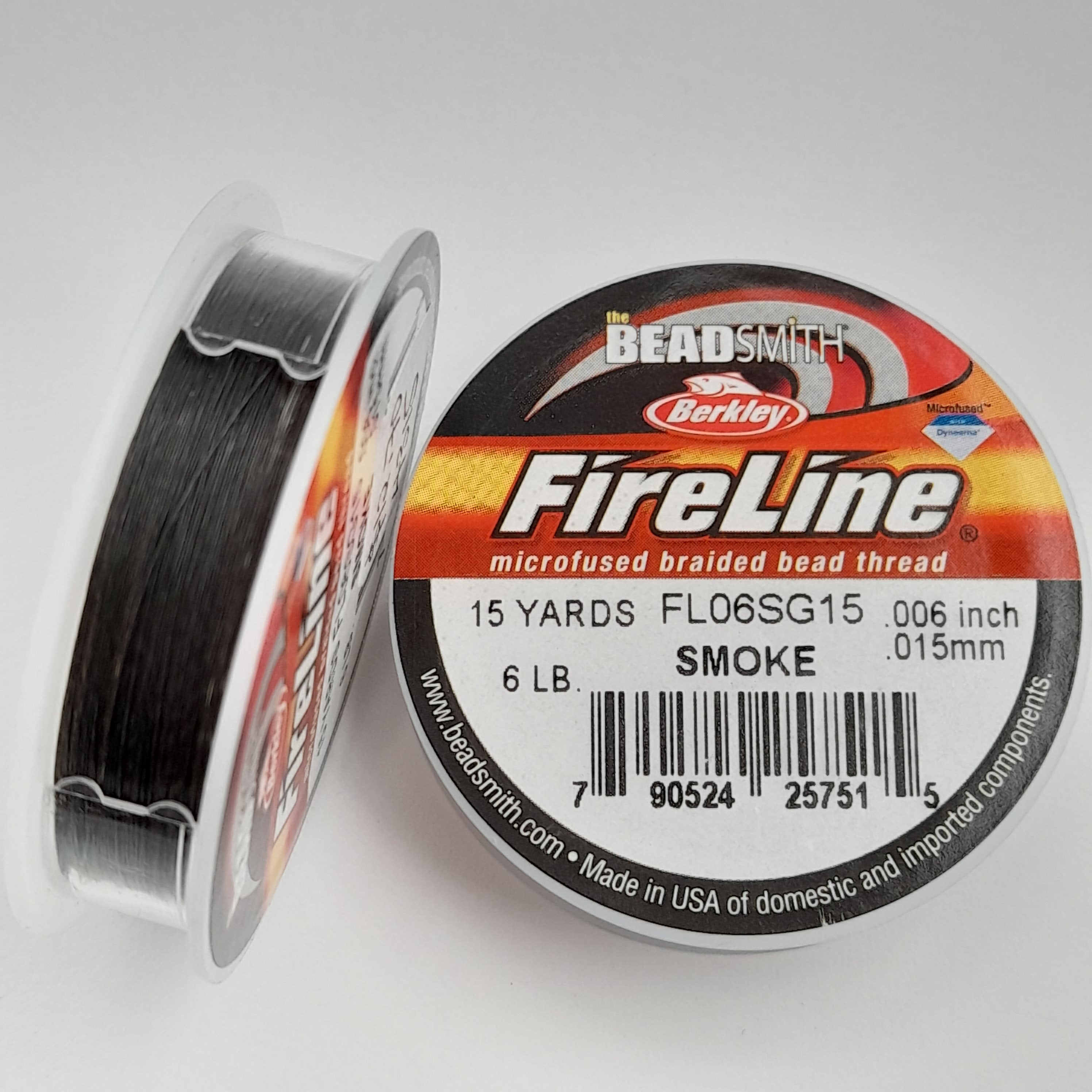 Fireline Thread 6lb Smoke Grey 15 Yards | Beadazzle NZ