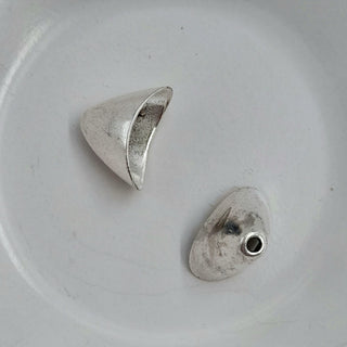 Findings - 16x20mm Bead Cone Silver