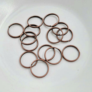 Findings -12mm Split Ring Antique Copper