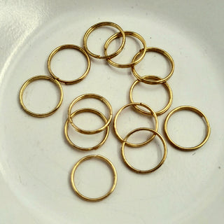 Findings - 12mm Split Ring Gold