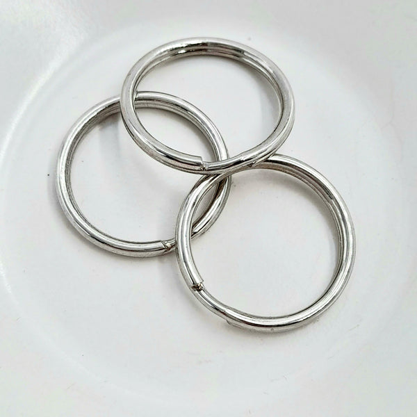 Findings - 28mm Split Ring Silver
