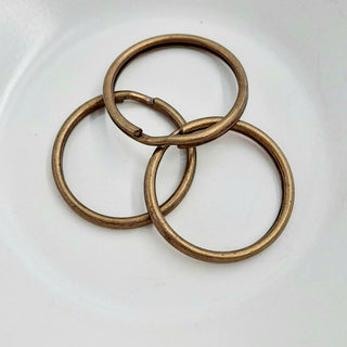 Findings - 28mm Split Ring Antique Gold