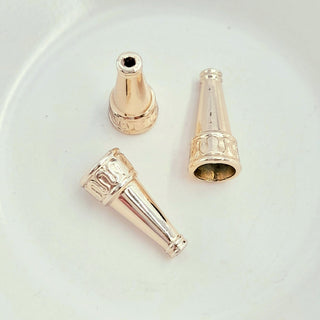 Findings - 10x20mm Bead Cone Champagne Gold