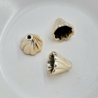 Findings - 13mm Bead Cone Champagne Gold