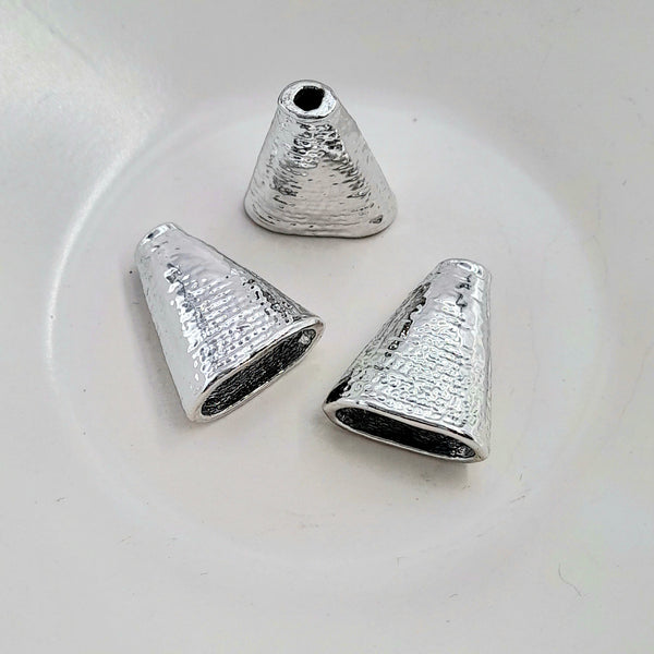 Findings - 18x22mm Bead Cone Silver