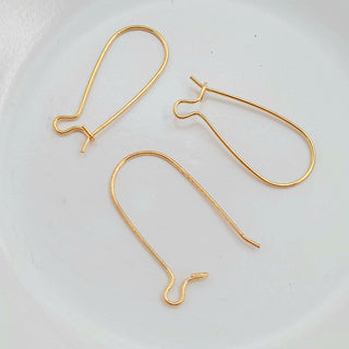 Findings - Earring Hook Gold With Clip Closure