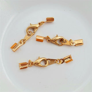Findings - Combination Lobster Claw Clasp Gold