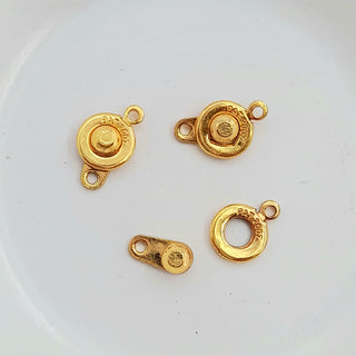 Findings - Metal Snap Clasp Gold 10mm