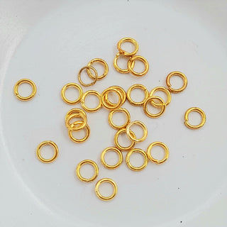 Findings - 6mm Jump Ring Gold