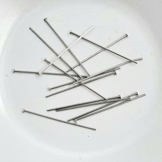 Findings - 30mm Wire Head Pin Antique Silver