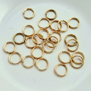 Findings - 8mm Split Ring Gold