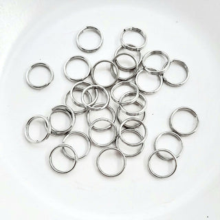 Findings - 8mm Split Ring Silver