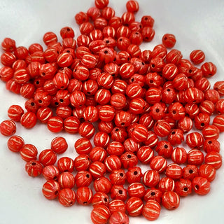 Czech Glass 4mm Melon Coral With Bronze Wash