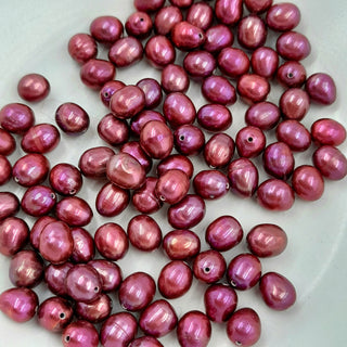 Bead - Freshwater Pearl Red
