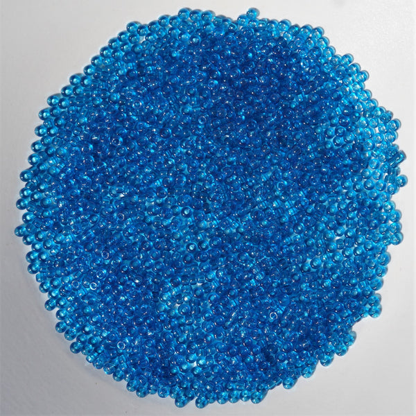 Miyuki Seed Beads Size 11 Transparent Aqua 7.5gm Bag