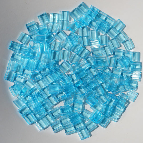 Miyuki Tila Beads Transparent Light Blue 7.5gm Bag