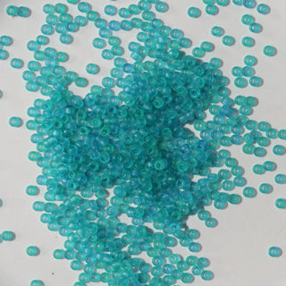 Miyuki Seed Beads Size 15 Matte Transparent Aqua 3gm Bag