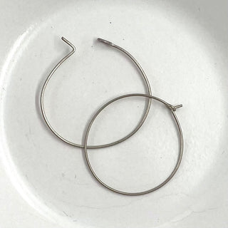 Sterling Silver Earring Hoop 25mm