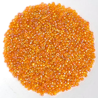 Chinese Seed Beads Size 11 Gold Pink 25gm Bag