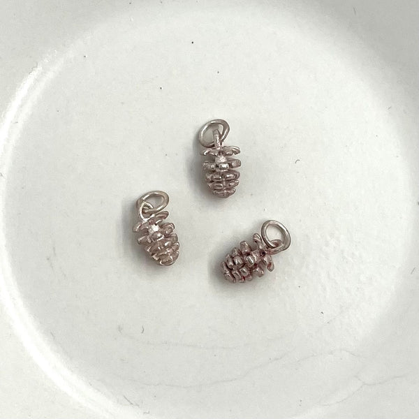 Charm - Sterling Silver Pinecone