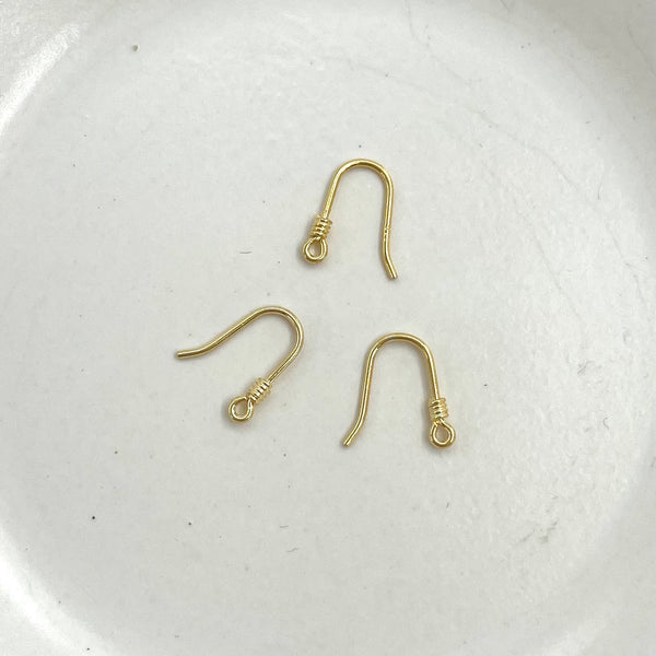 Sterling Silver With Heavy Gold Plate Earring Hook