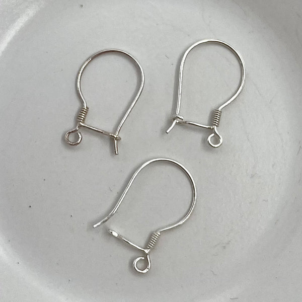 Sterling Silver Earring Hook with Closure